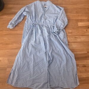 Universal Thread Blue and White Striped Maxi Dress